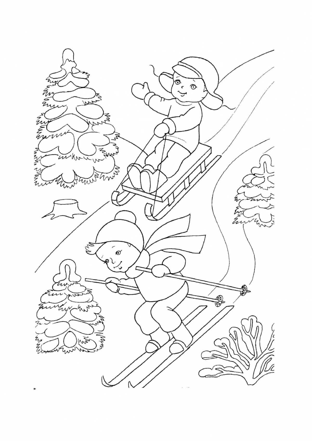 Lovely kysky suretter coloring page