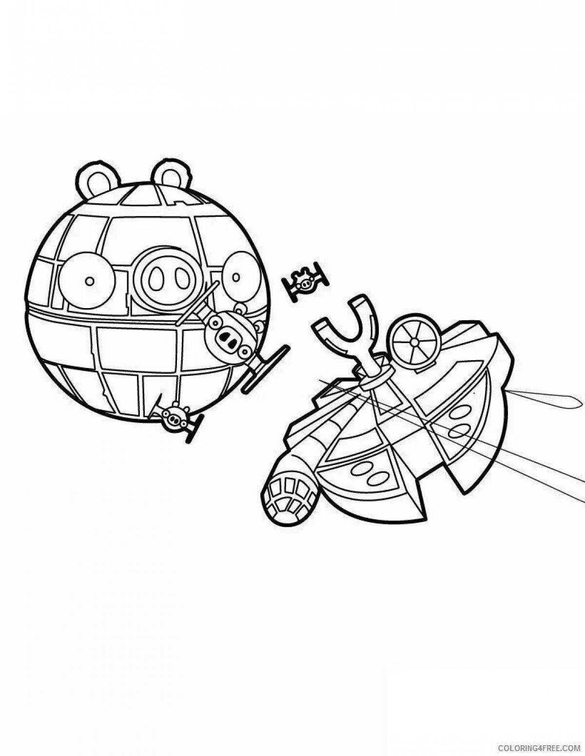 Death star coloring page charm