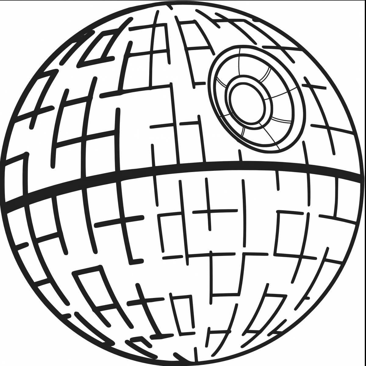 Death star coloring page