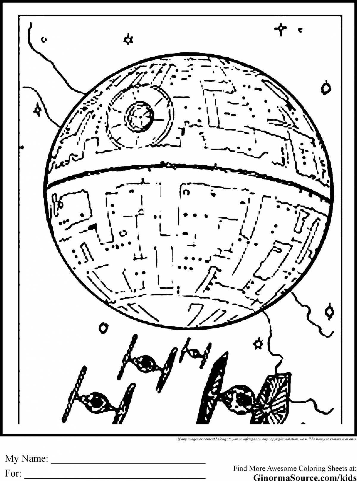 Attractive death star coloring