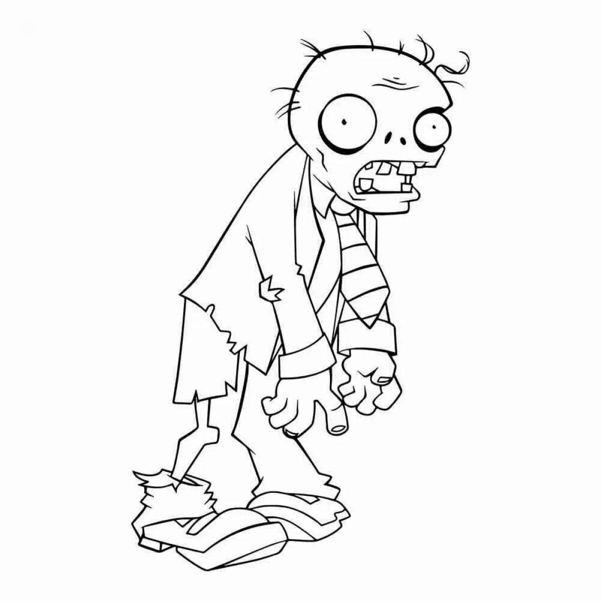 Incredible coloring book doctor zombie boss