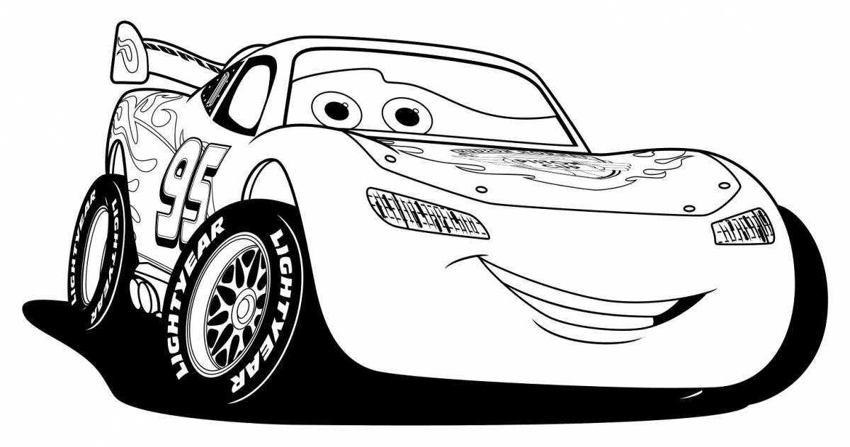 Coloring page spectacular fast cars