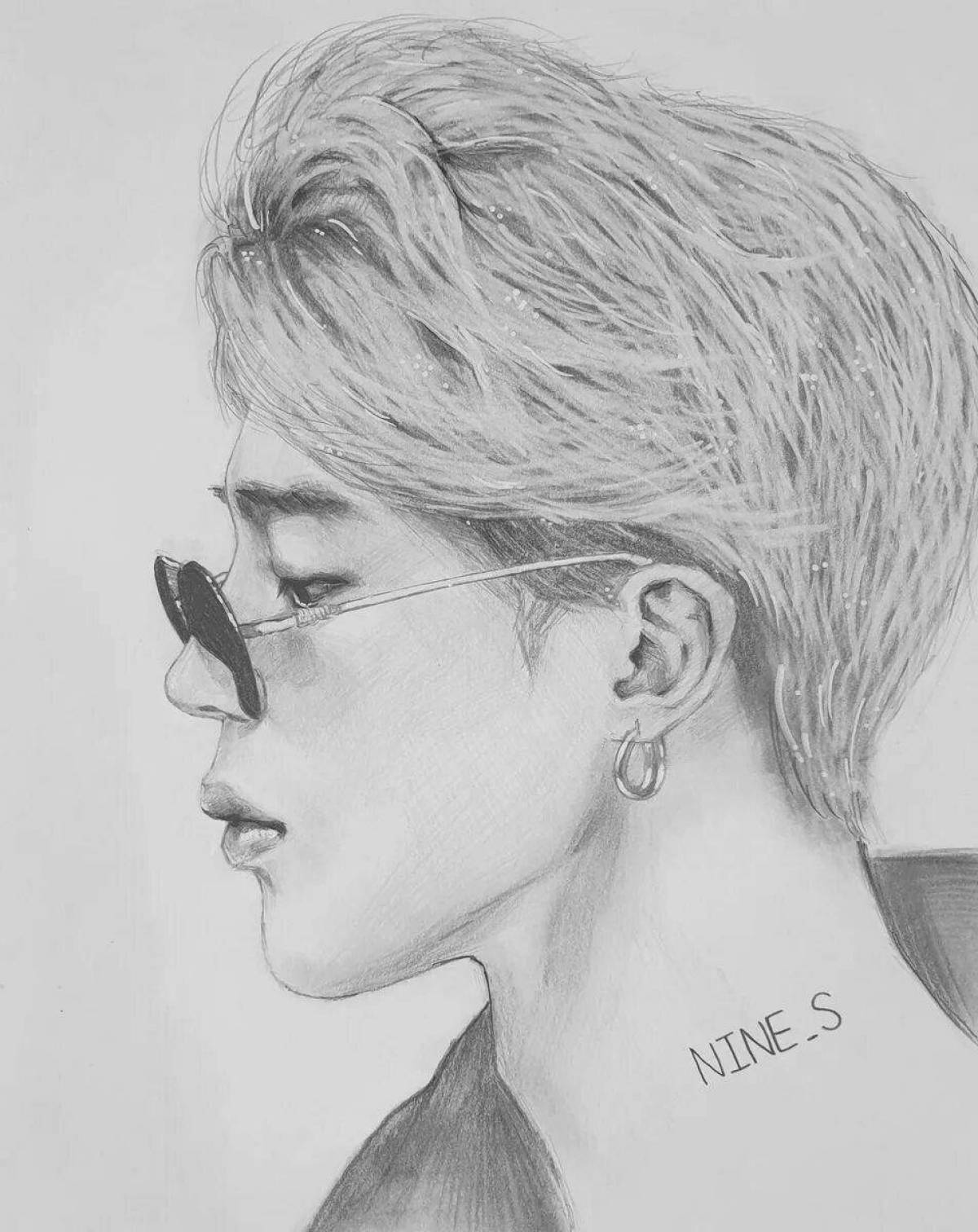 Park jimin's quirky coloring book