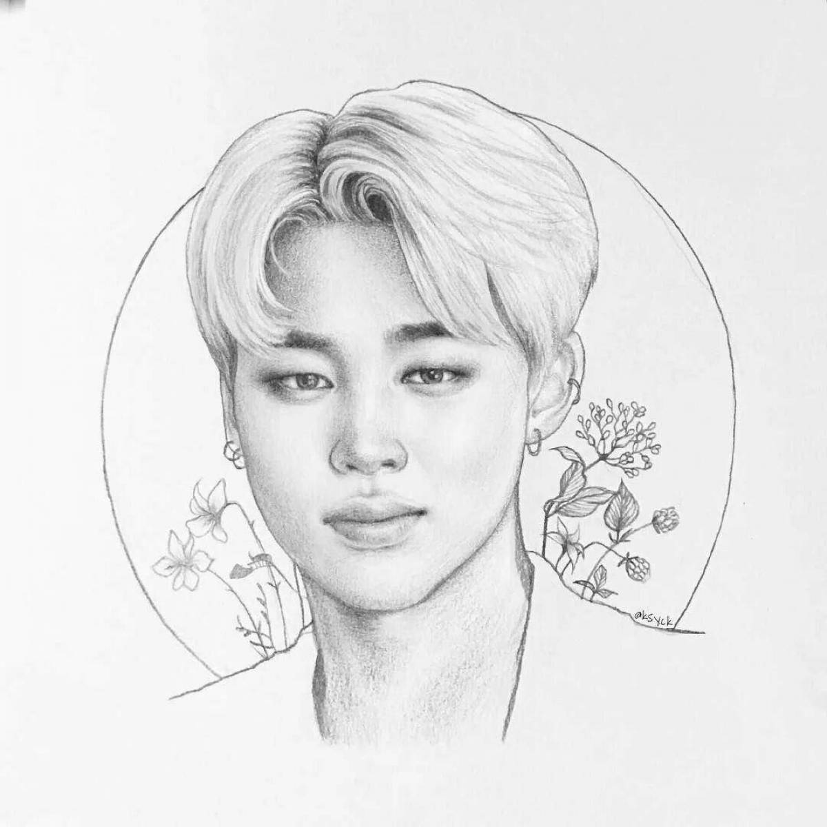 Park jimin's sexy coloring book