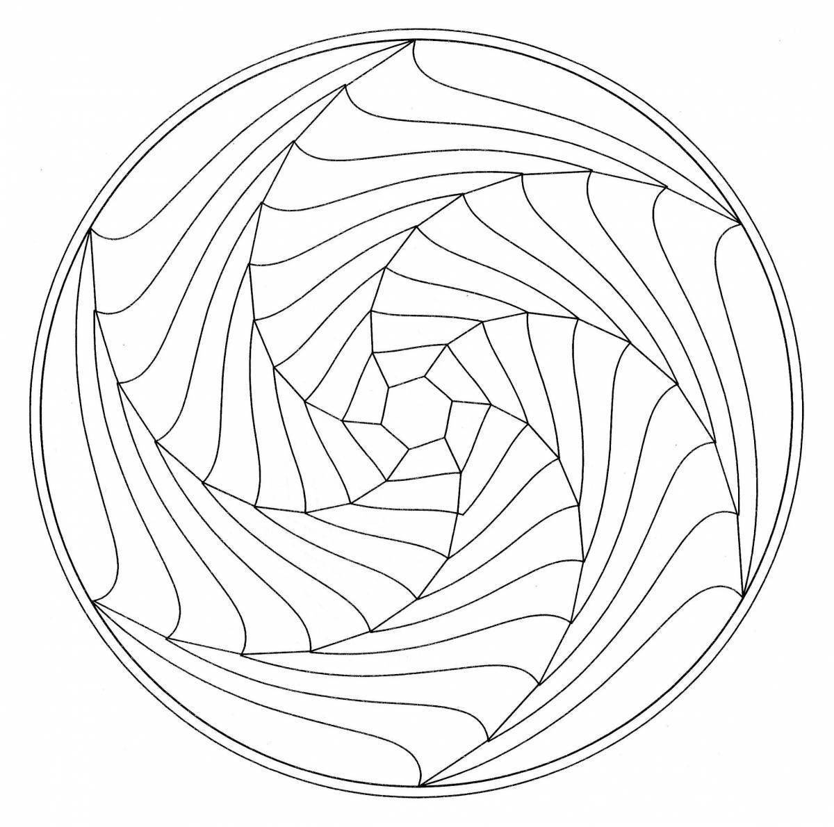 Exquisite spiral coloring