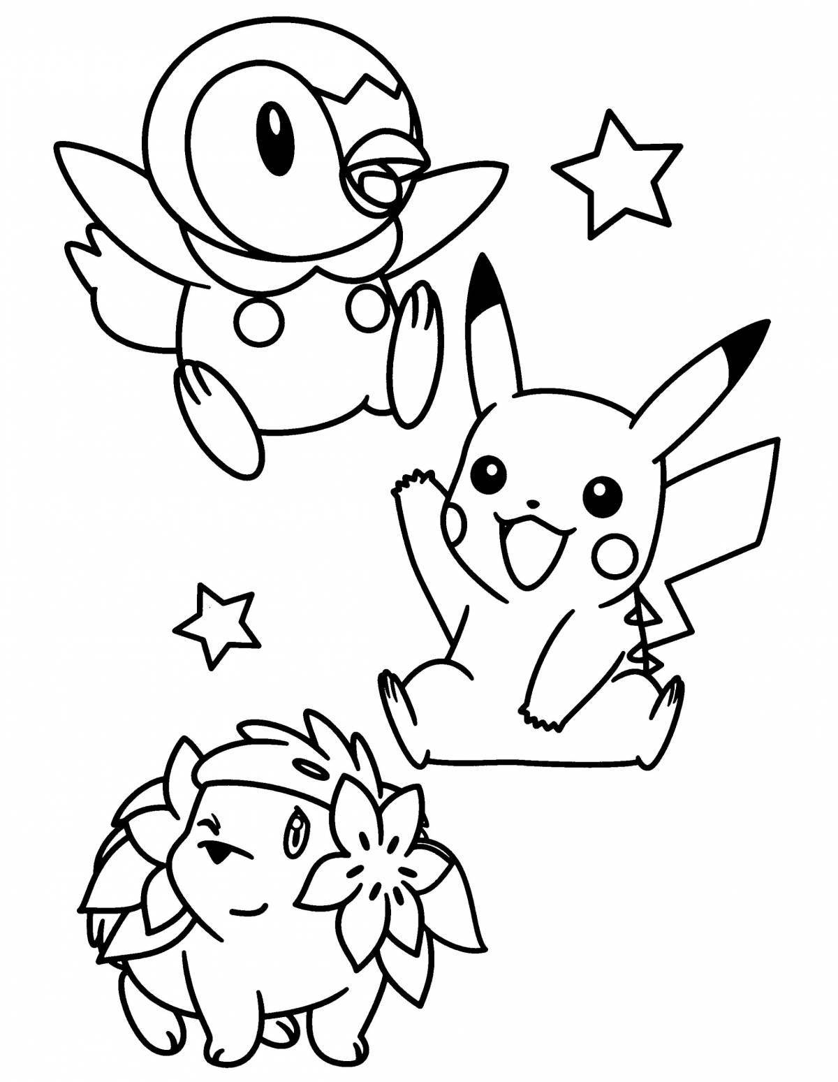 Amazing piplap pokemon coloring page
