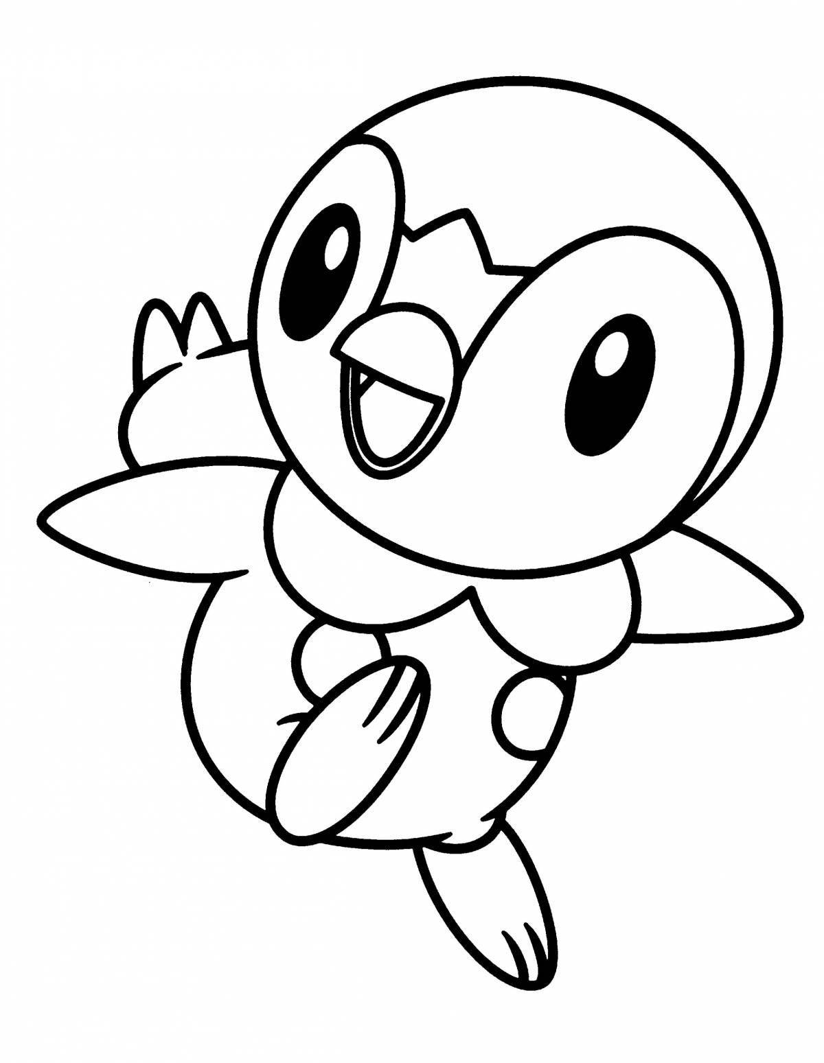 Grand Piplup pokemon coloring page