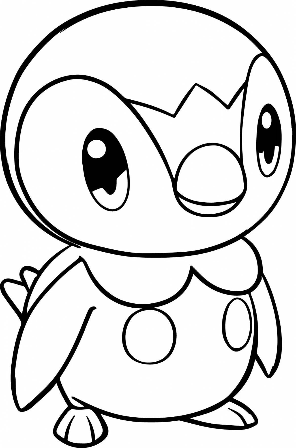 Pokemon coloring page refined piplap
