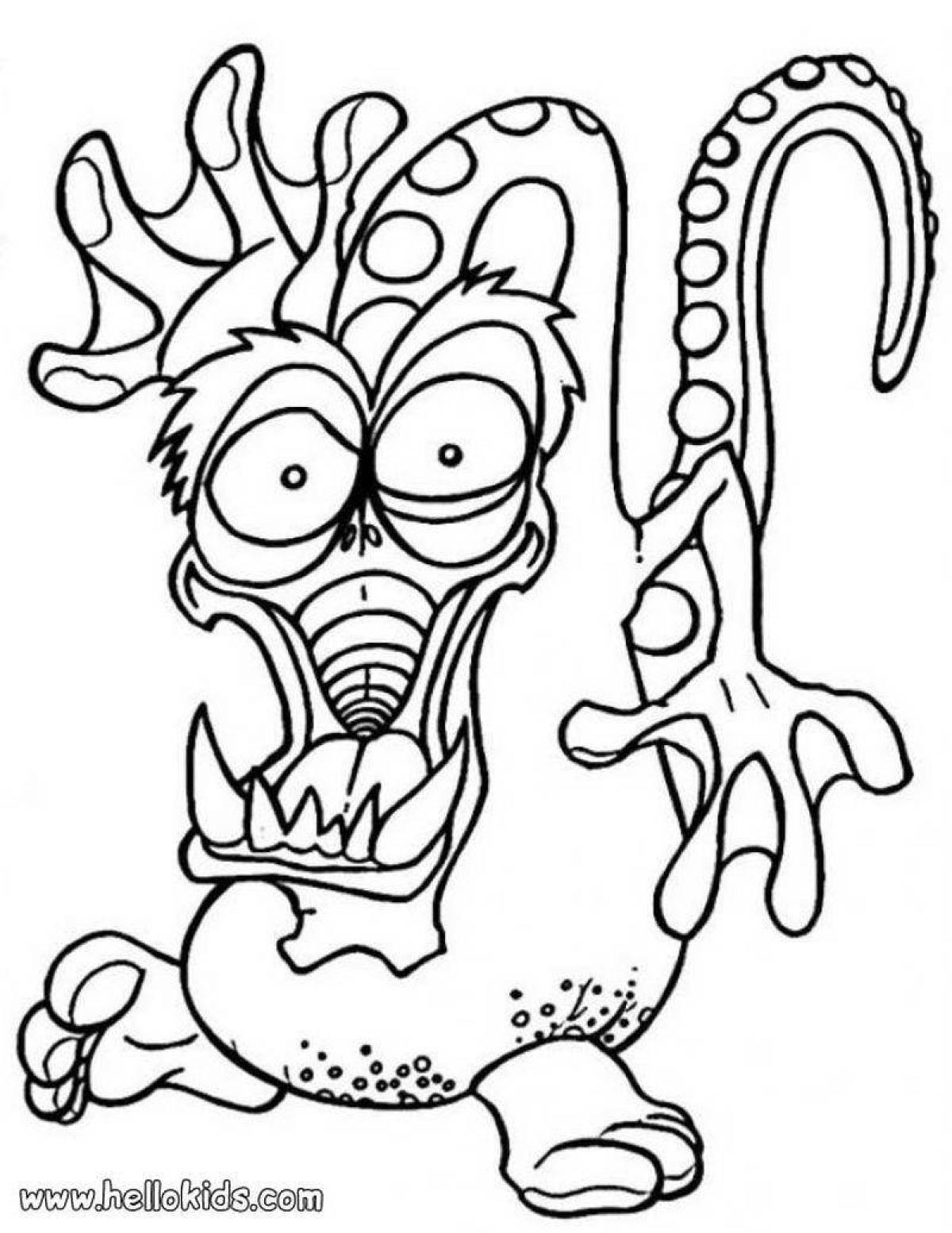 Maxi monsters amazing coloring pages