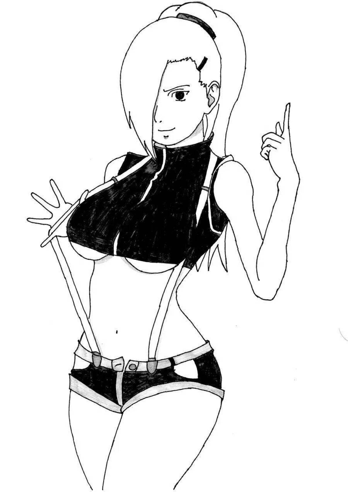 Charming ino yamanaka coloring book