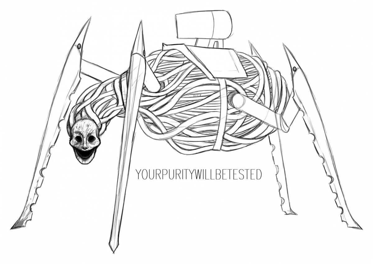Playful bitter eater coloring page