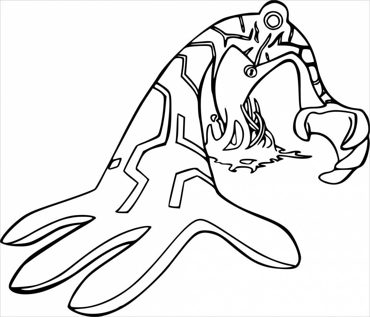 Adorable bitter eater coloring page