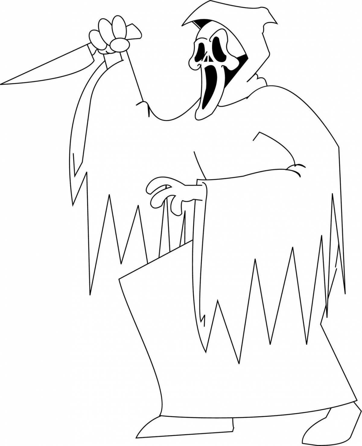 Colorful bitter ogre coloring page