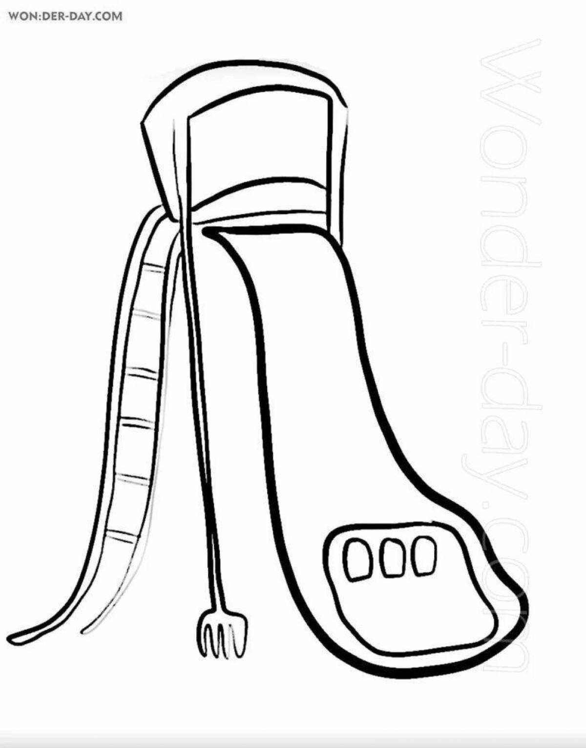 Cute bitter eater coloring page