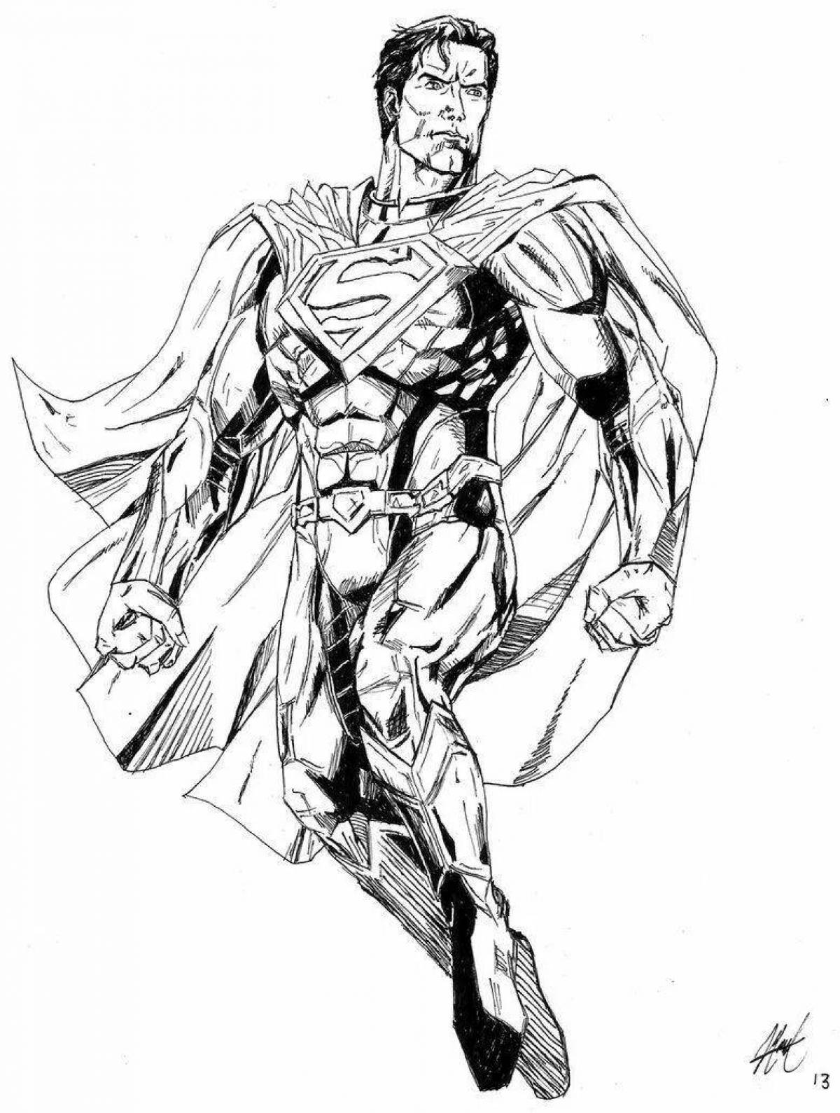 Dazzling injustice 2 coloring page