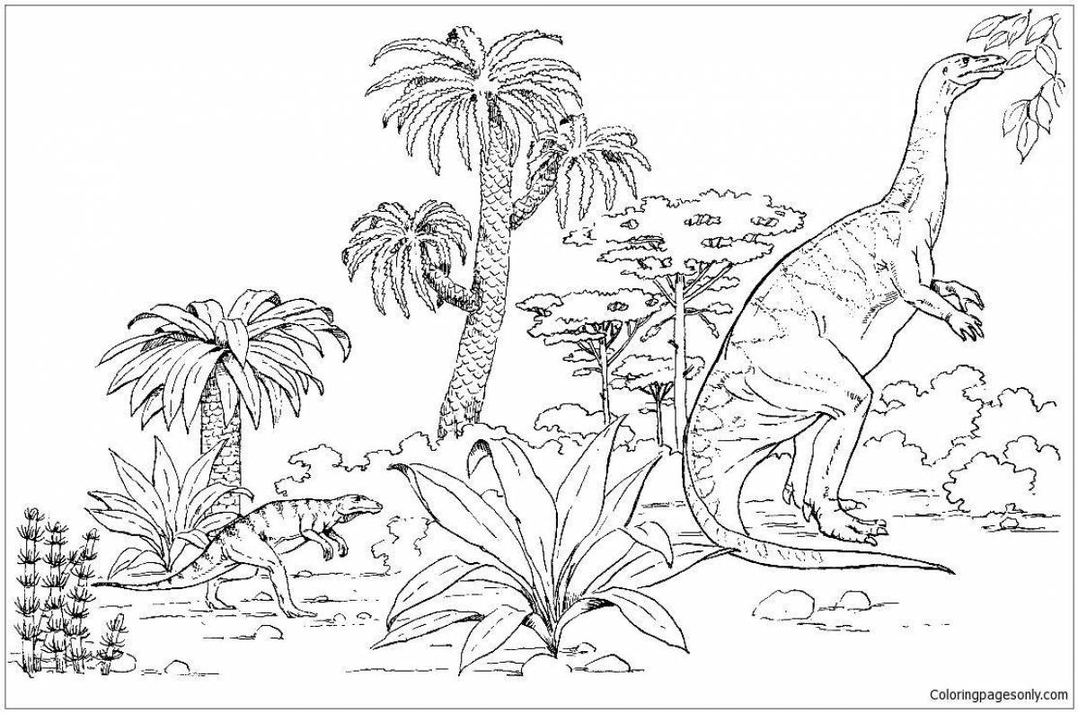 Delightful Paleozoic coloring book