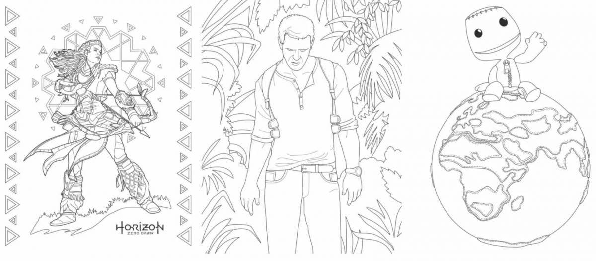 Stimulating coloring uncharted 4