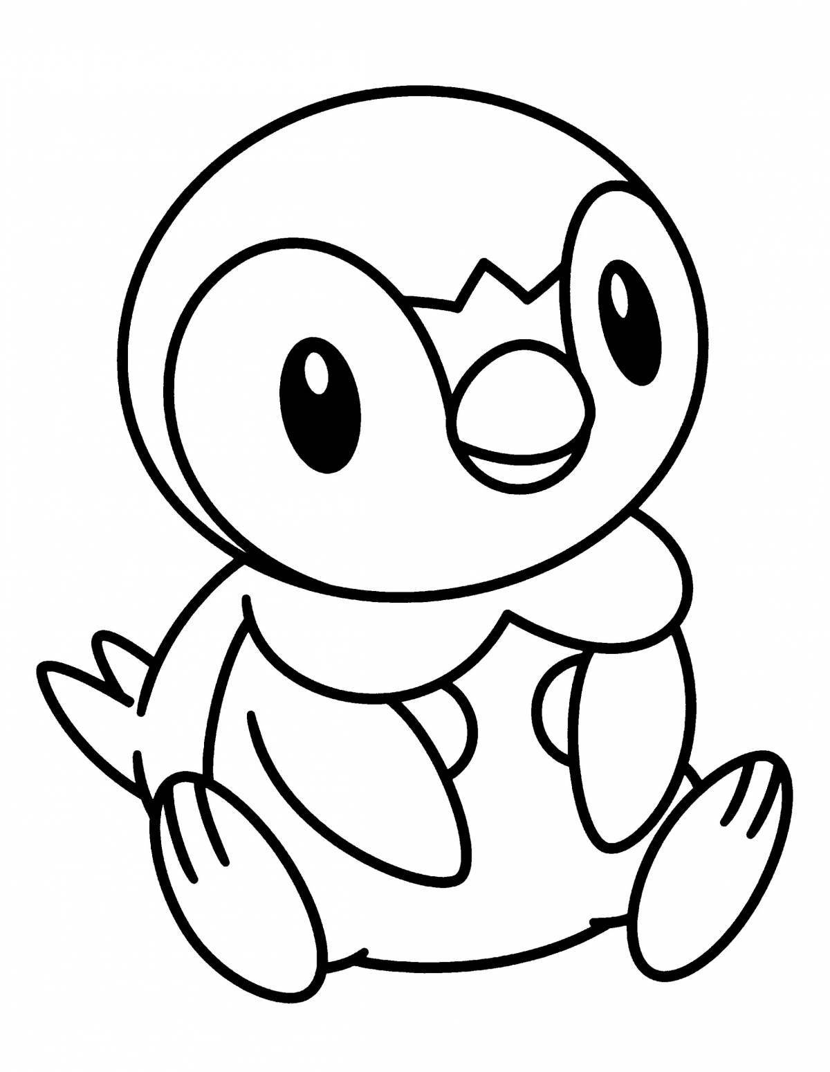 Cute coloring pokemon tortwig