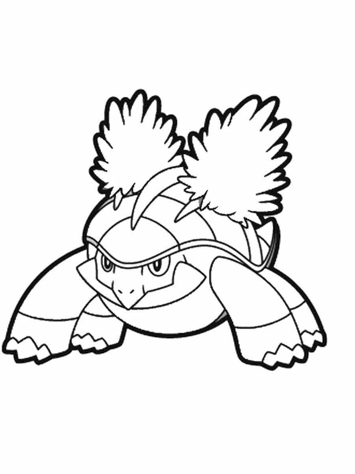 Раскраска Сладкая раскраска покемон тортвиг