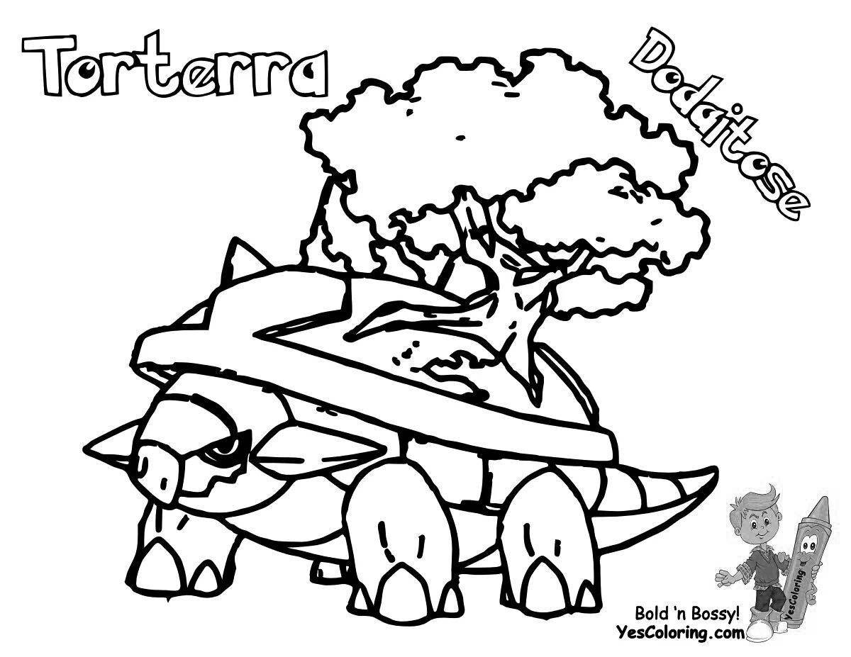 Great pokemon tortwig coloring book