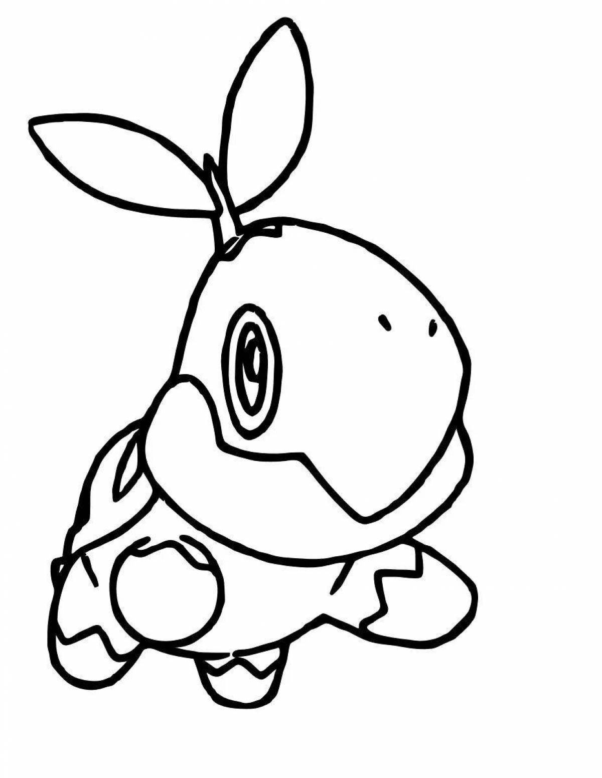 Pokemon tortwig hip coloring