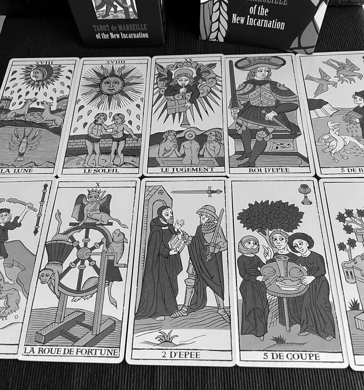 Amazing Marseille tarot coloring book