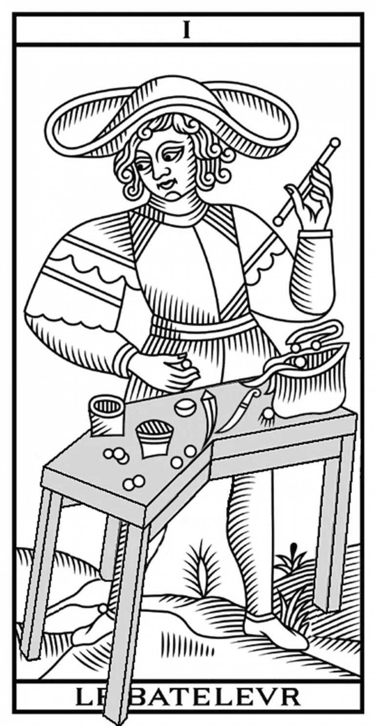 Coloring courtesy Marseille tarot