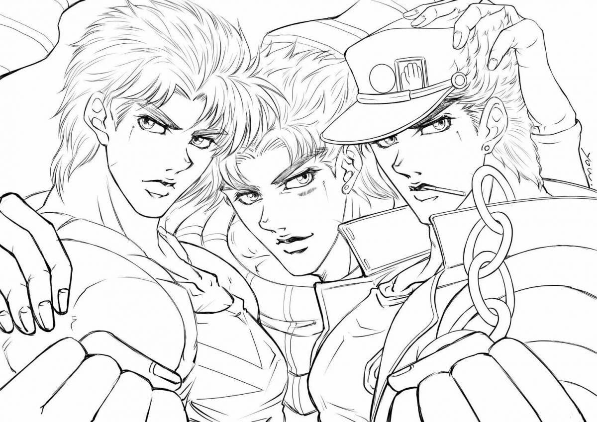 Live game jojo game coloring page