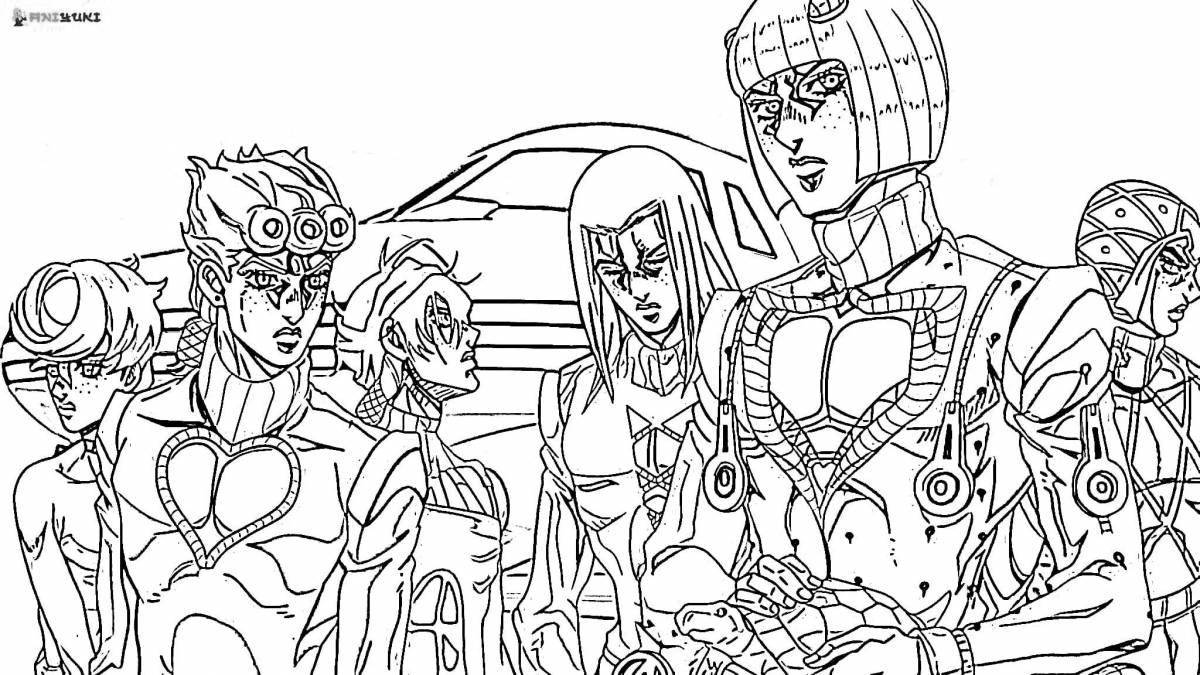 Jojo humorous coloring game