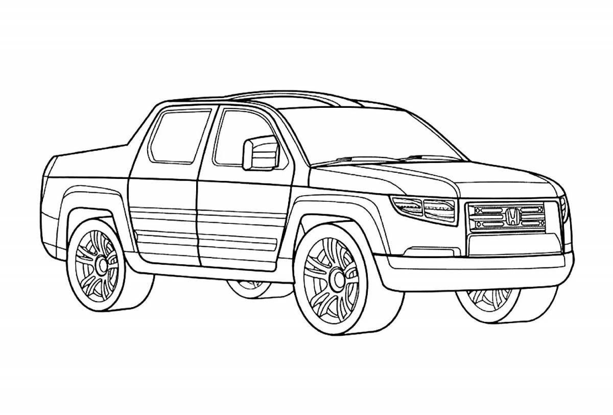 Dazzling Japanese SUVs coloring book