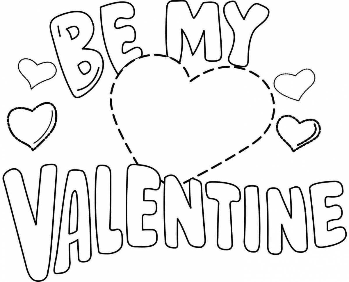 Soulful valentines day coloring book