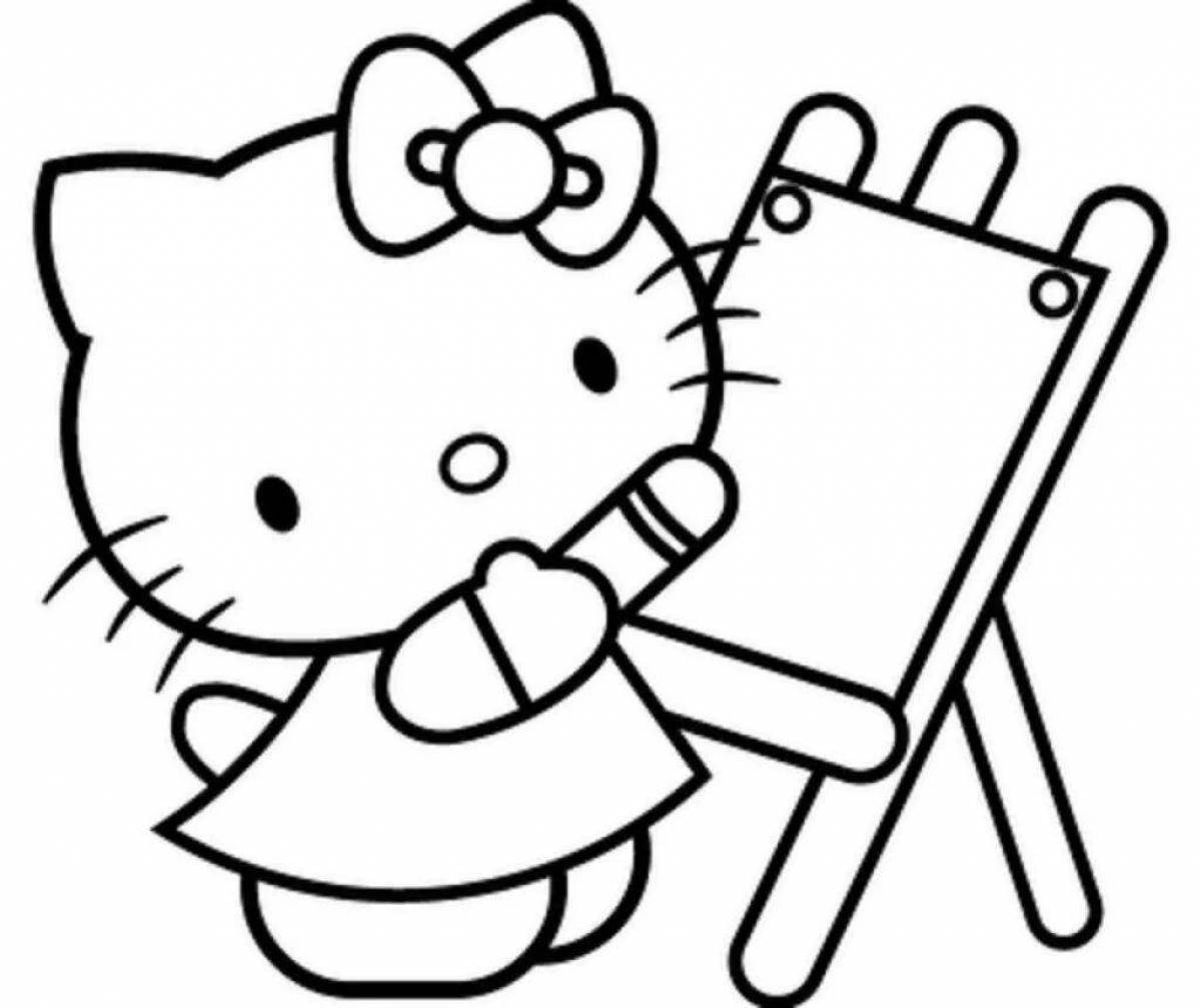 Kitty's amazing coloring book