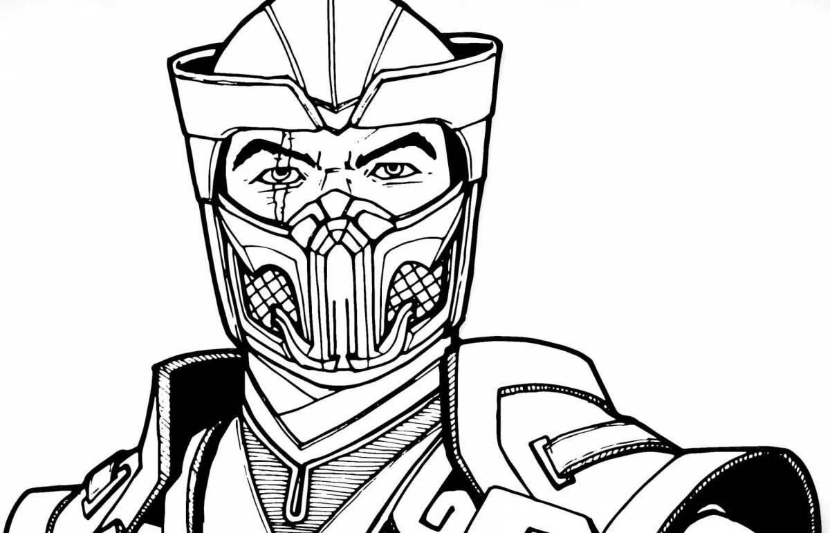 Awesome scorpion coloring book
