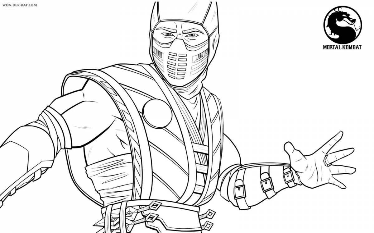 Glorious scorpion coloring page