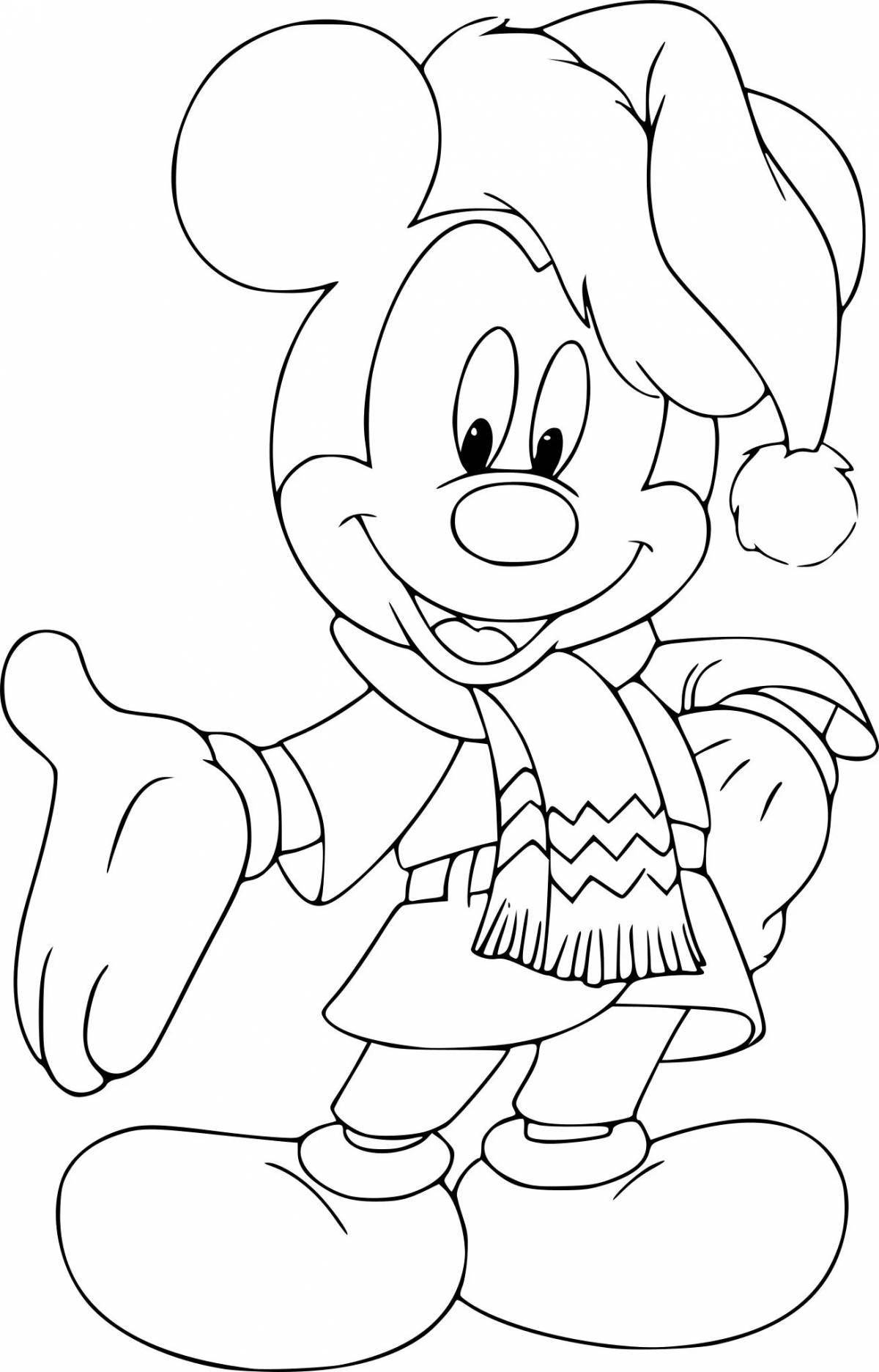 Coloring pages with crazy Christmas characters