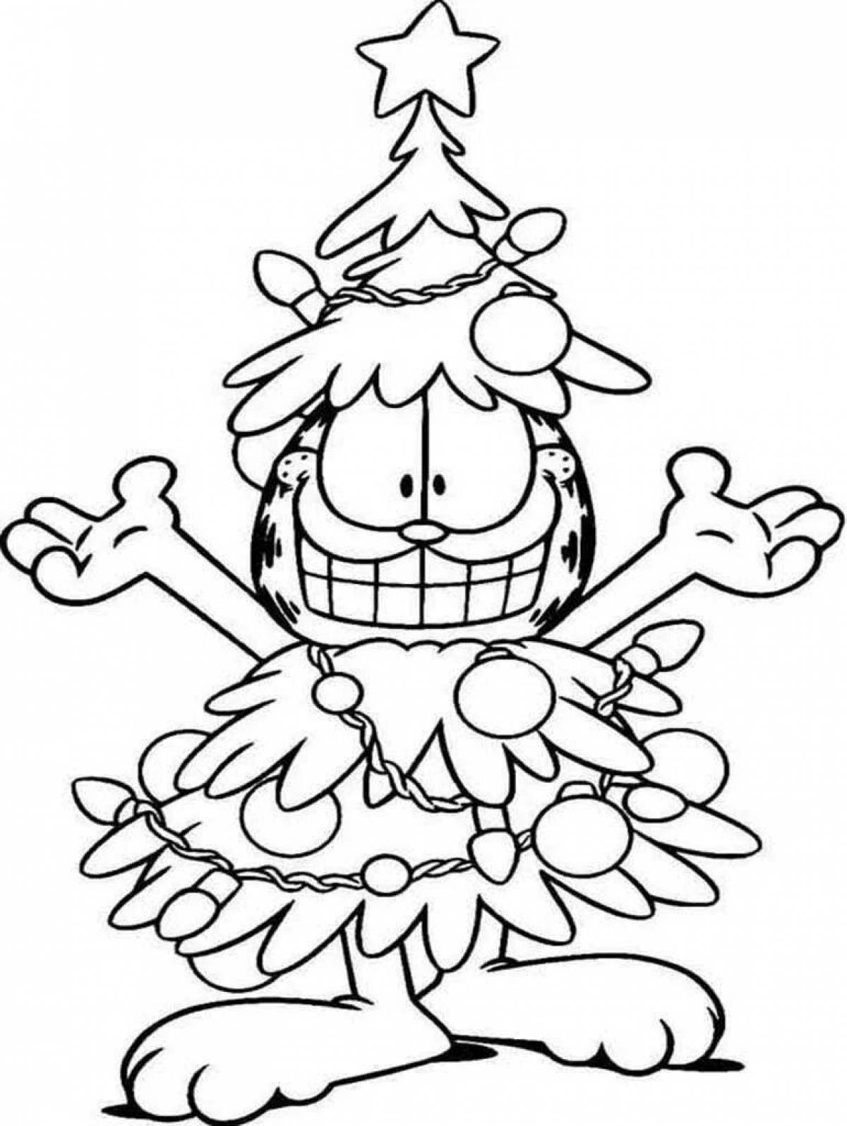 Colour-loving Christmas characters coloring book