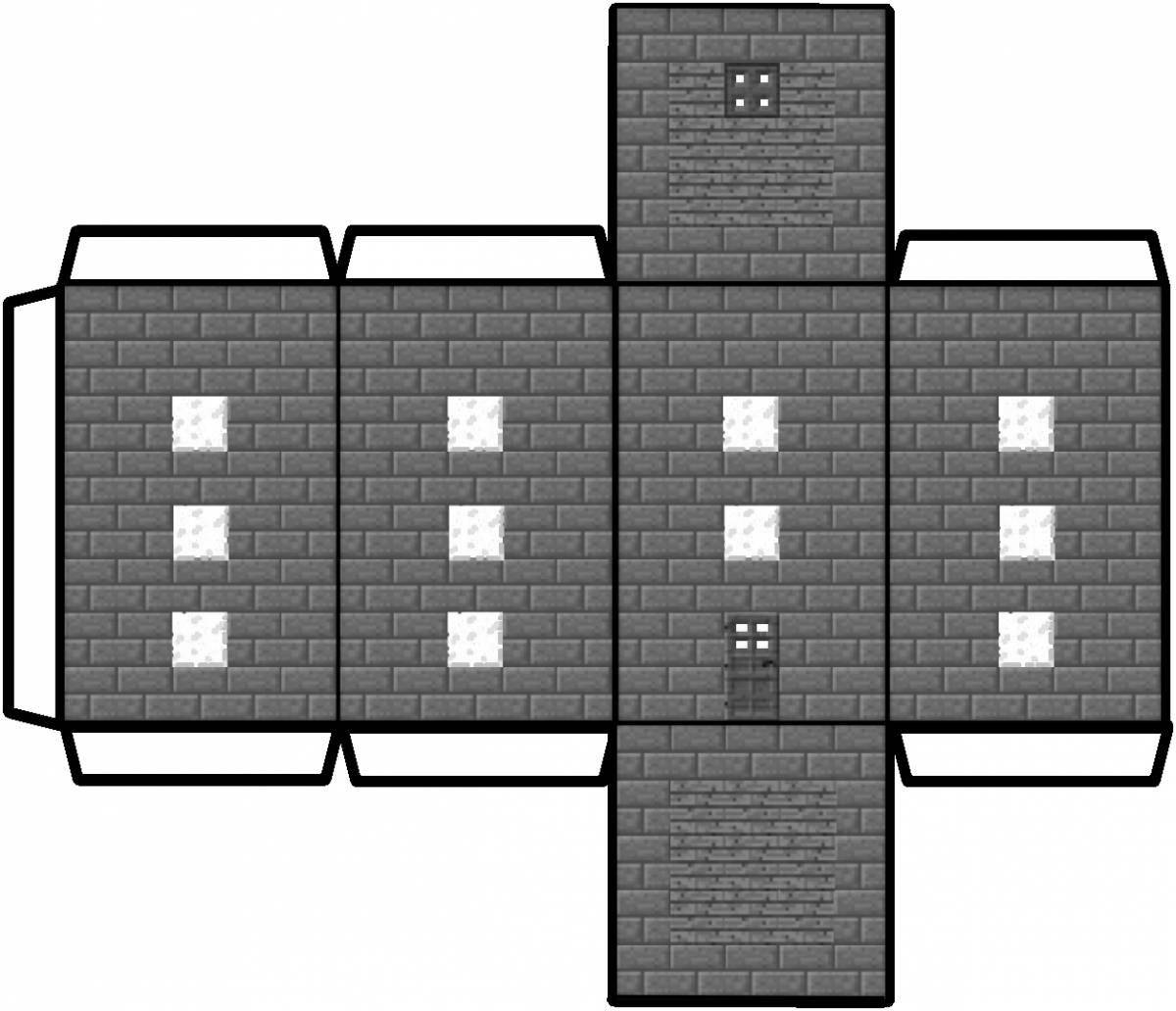 Рисунки майнкрафт оригами (45 фото)