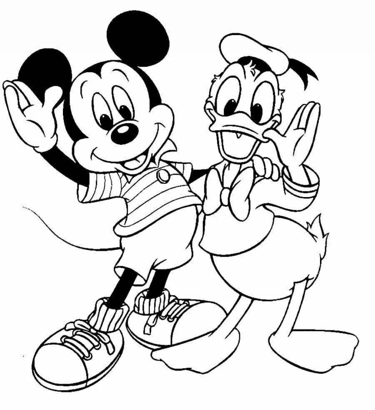 Fabulous disney character coloring pages