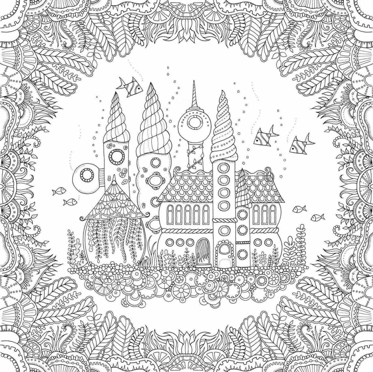 Coloring page playful joanna basford