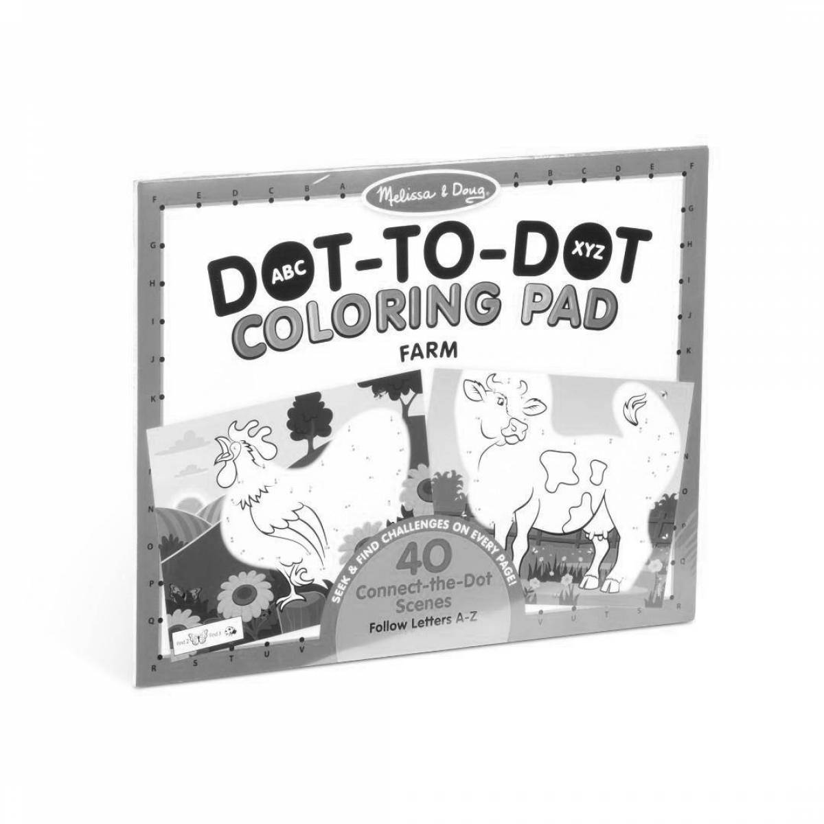 Photo Melissa doug coloring pages with color frenzy