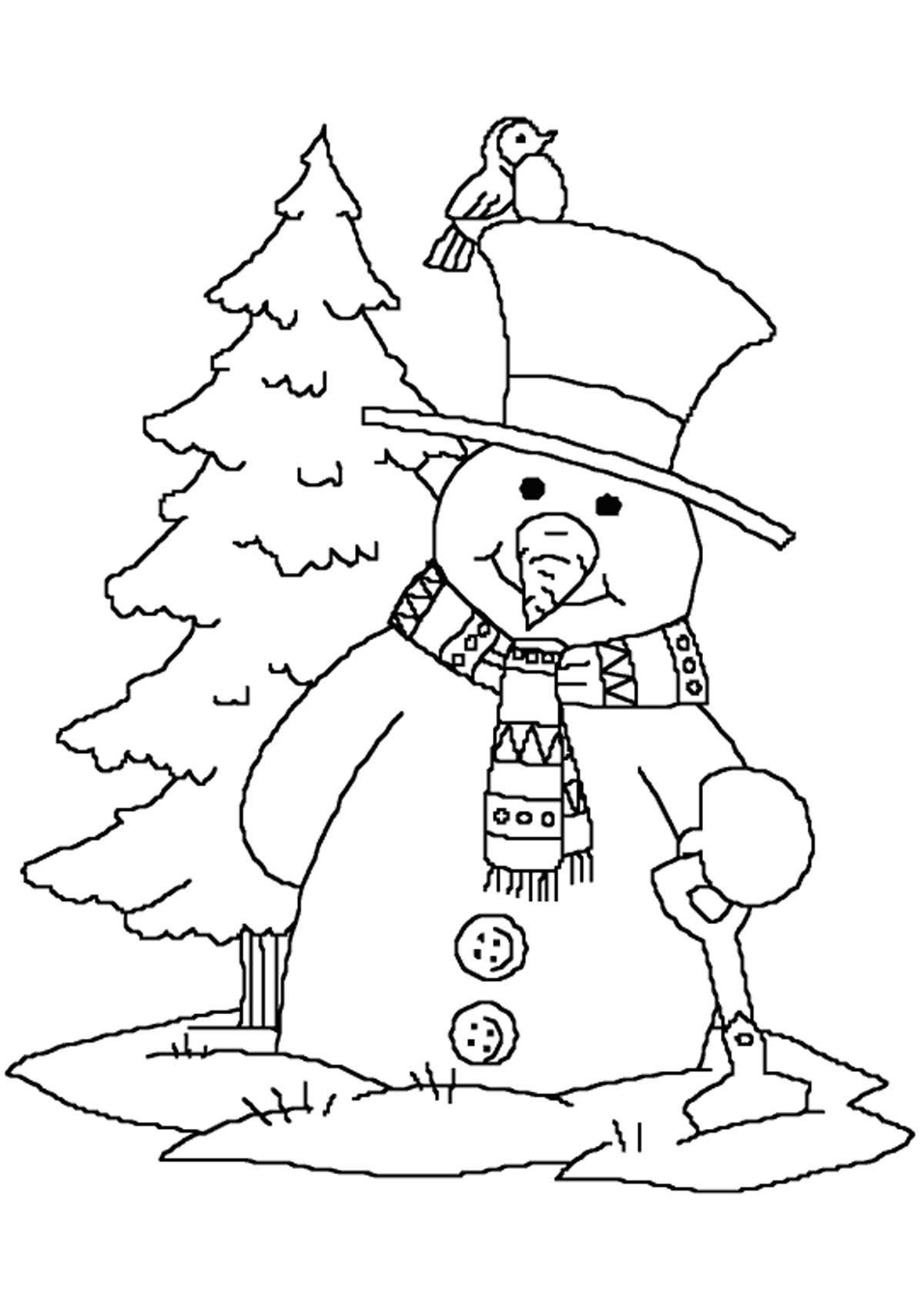 Great winter coloring card