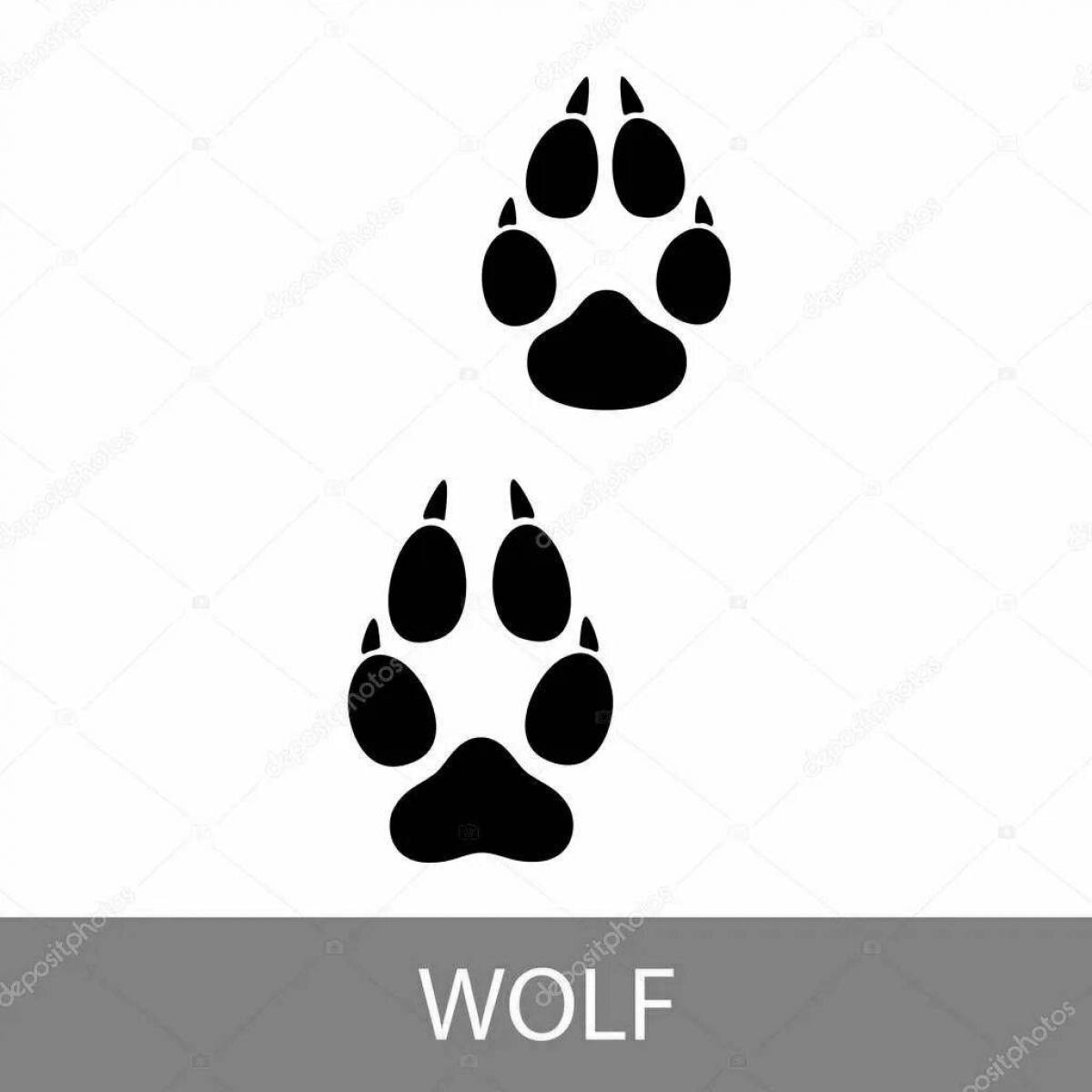 Раскраска Раскраска «веселые следы лисы»