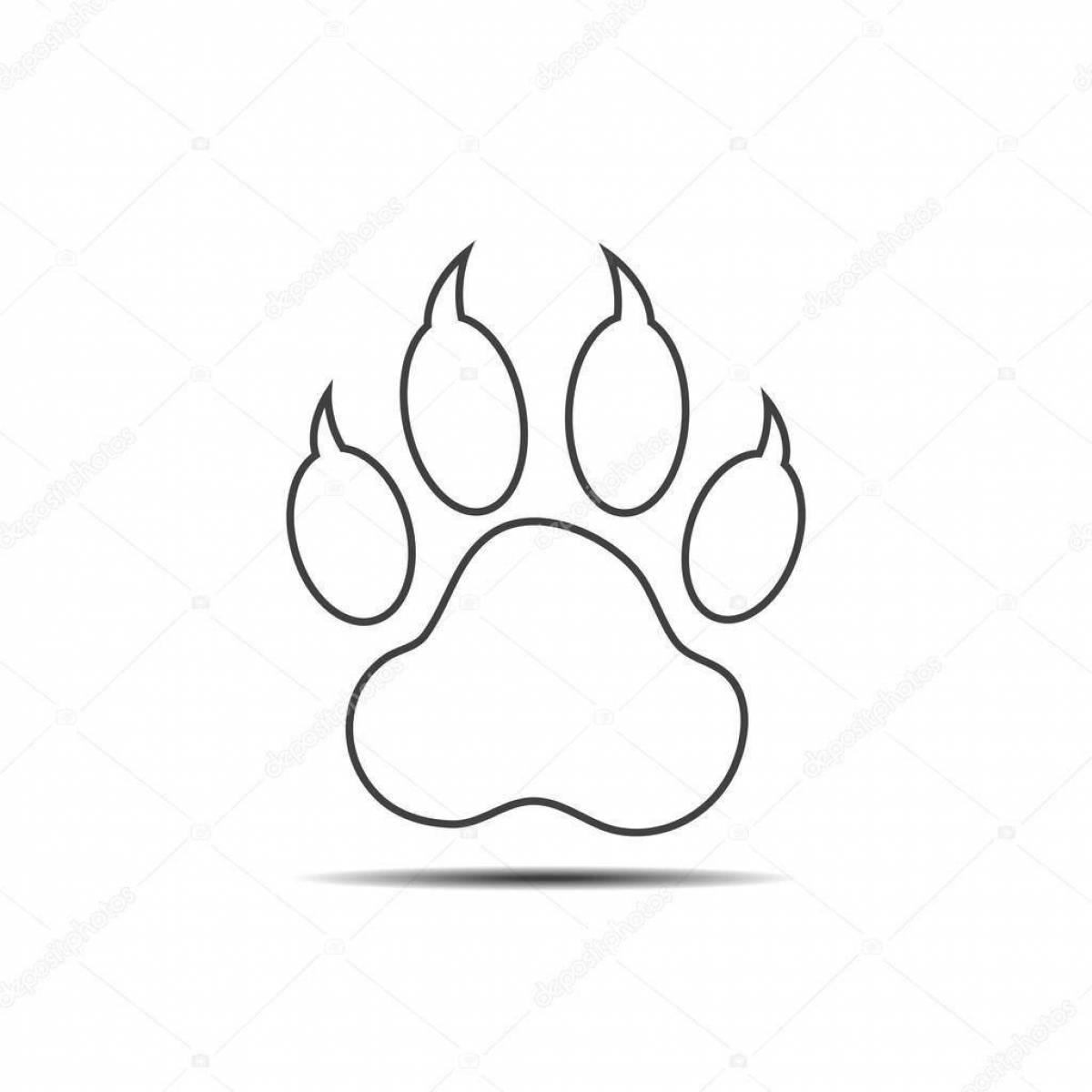 Раскраска Раскраска блестящие следы лисы