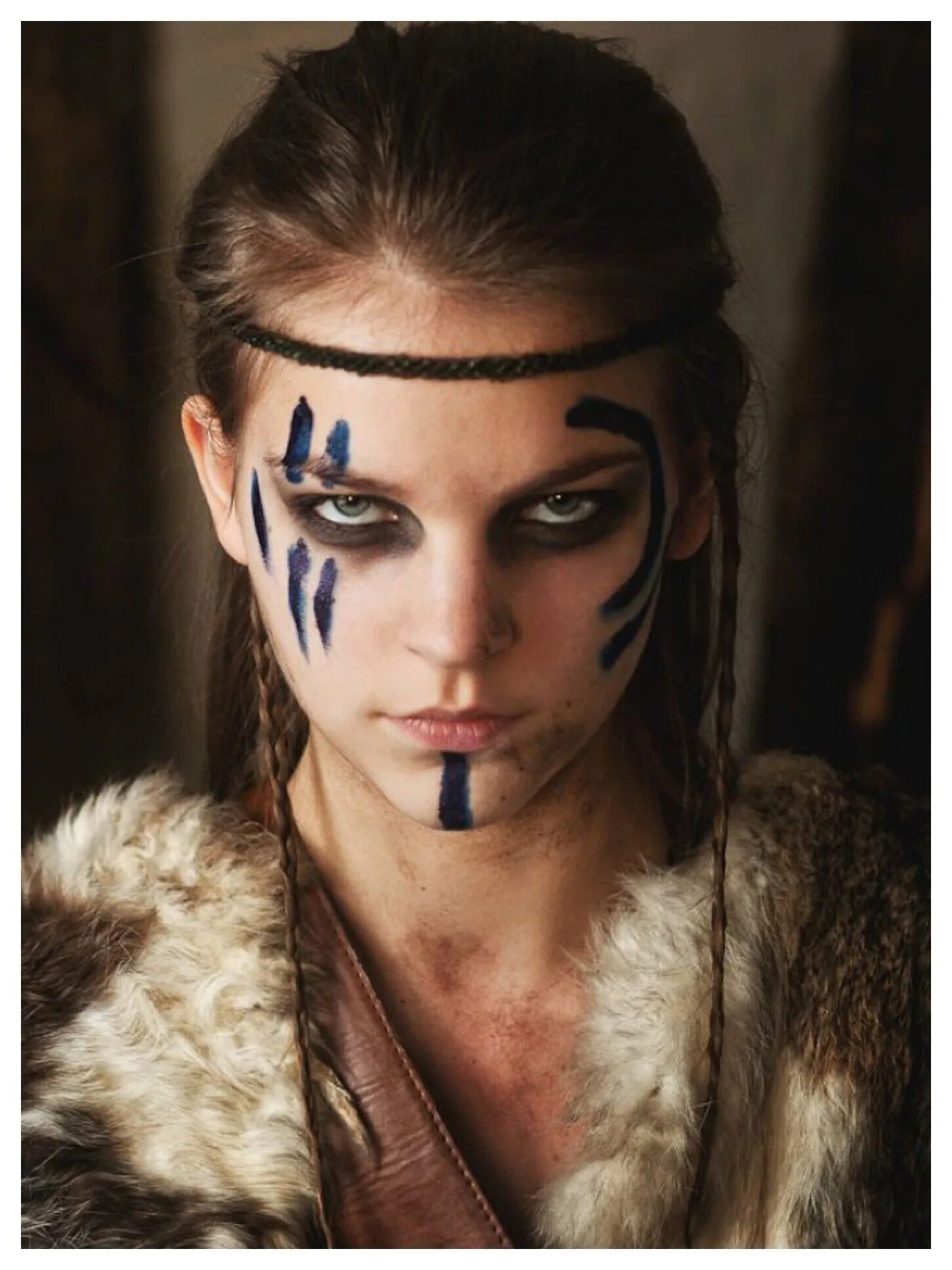 Fearless Viking face painting