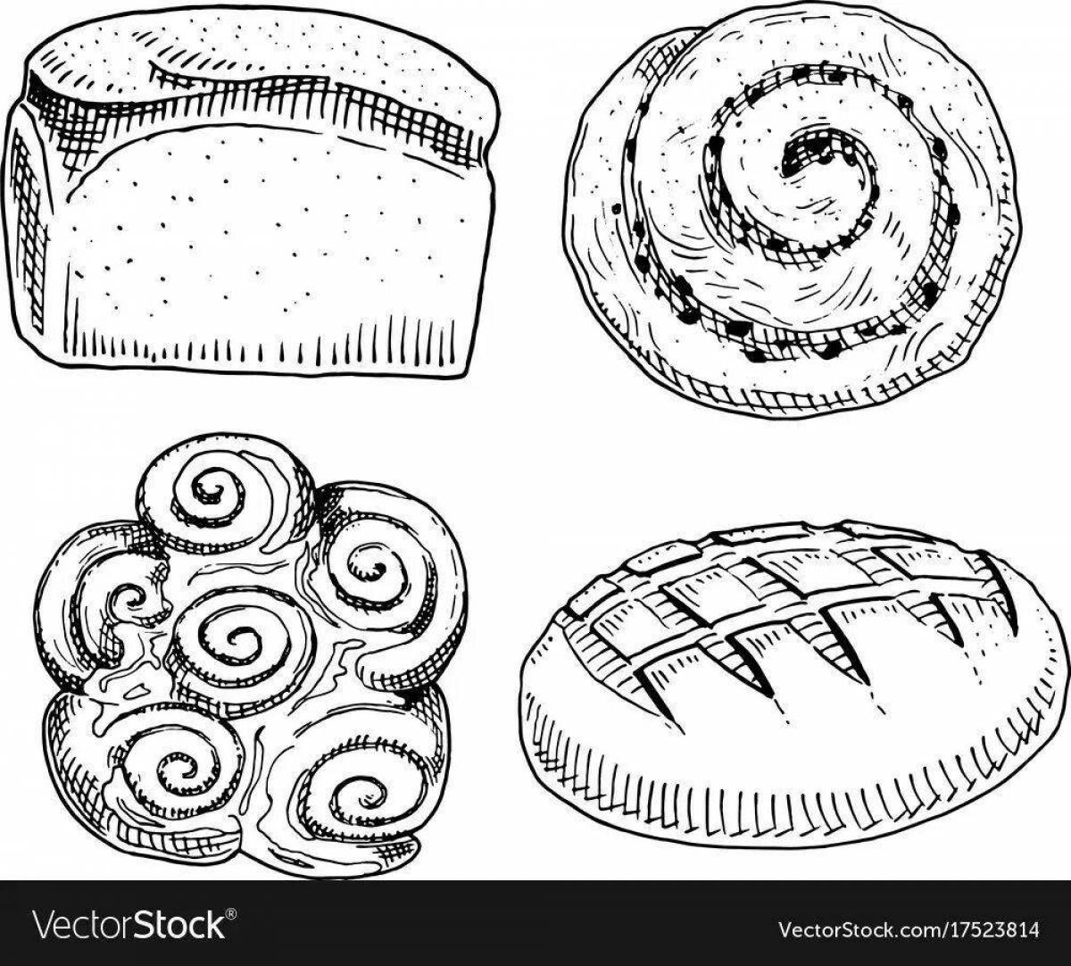 Glorious flour products coloring page
