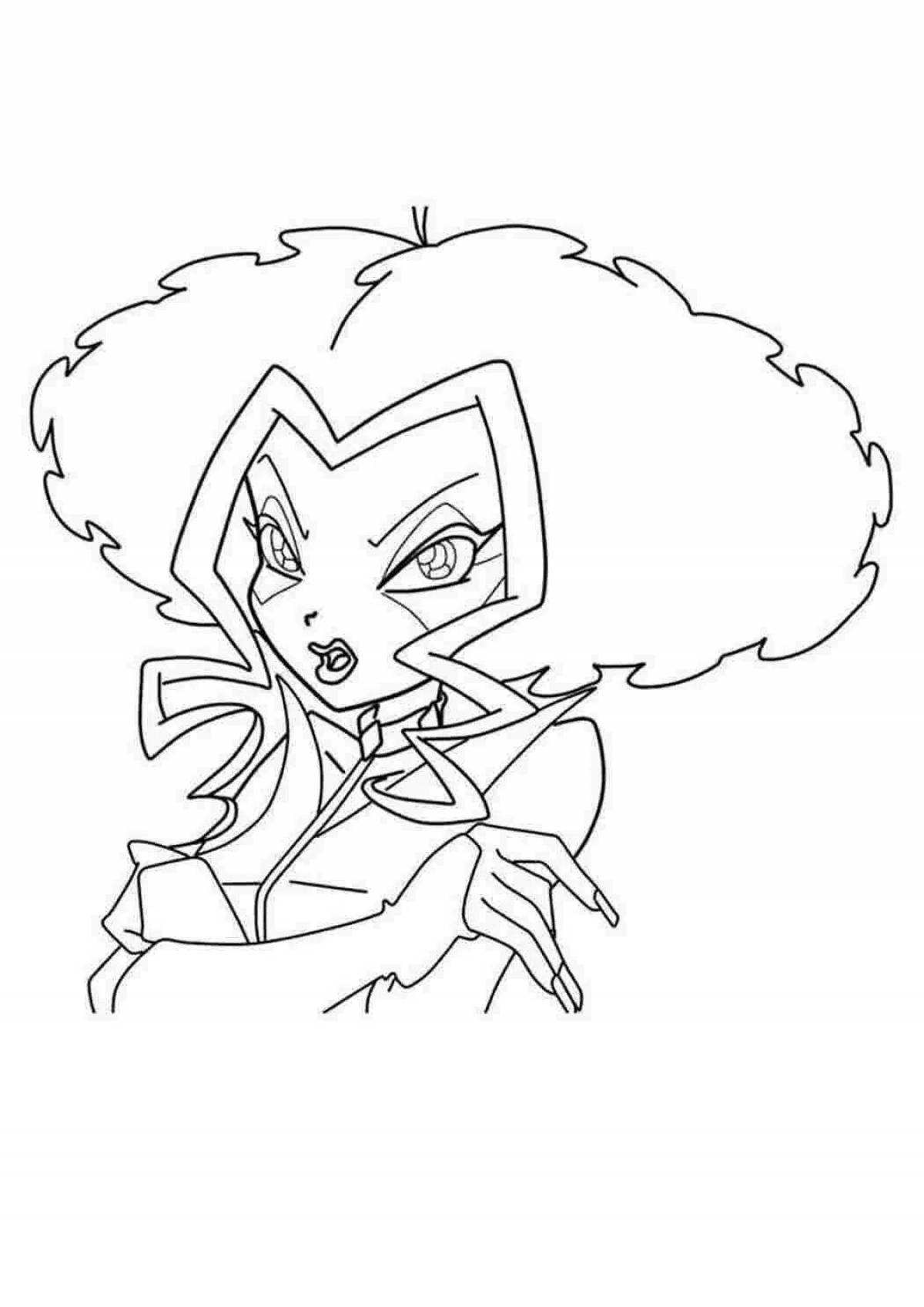 Brilliant winx trix coloring page