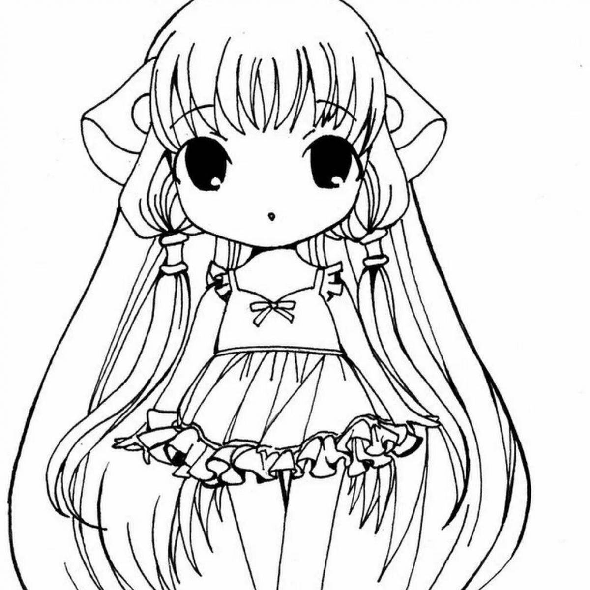 Incredible anime coloring book