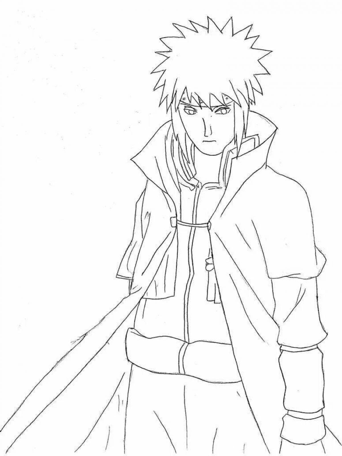 Joyful coloring naruto minato