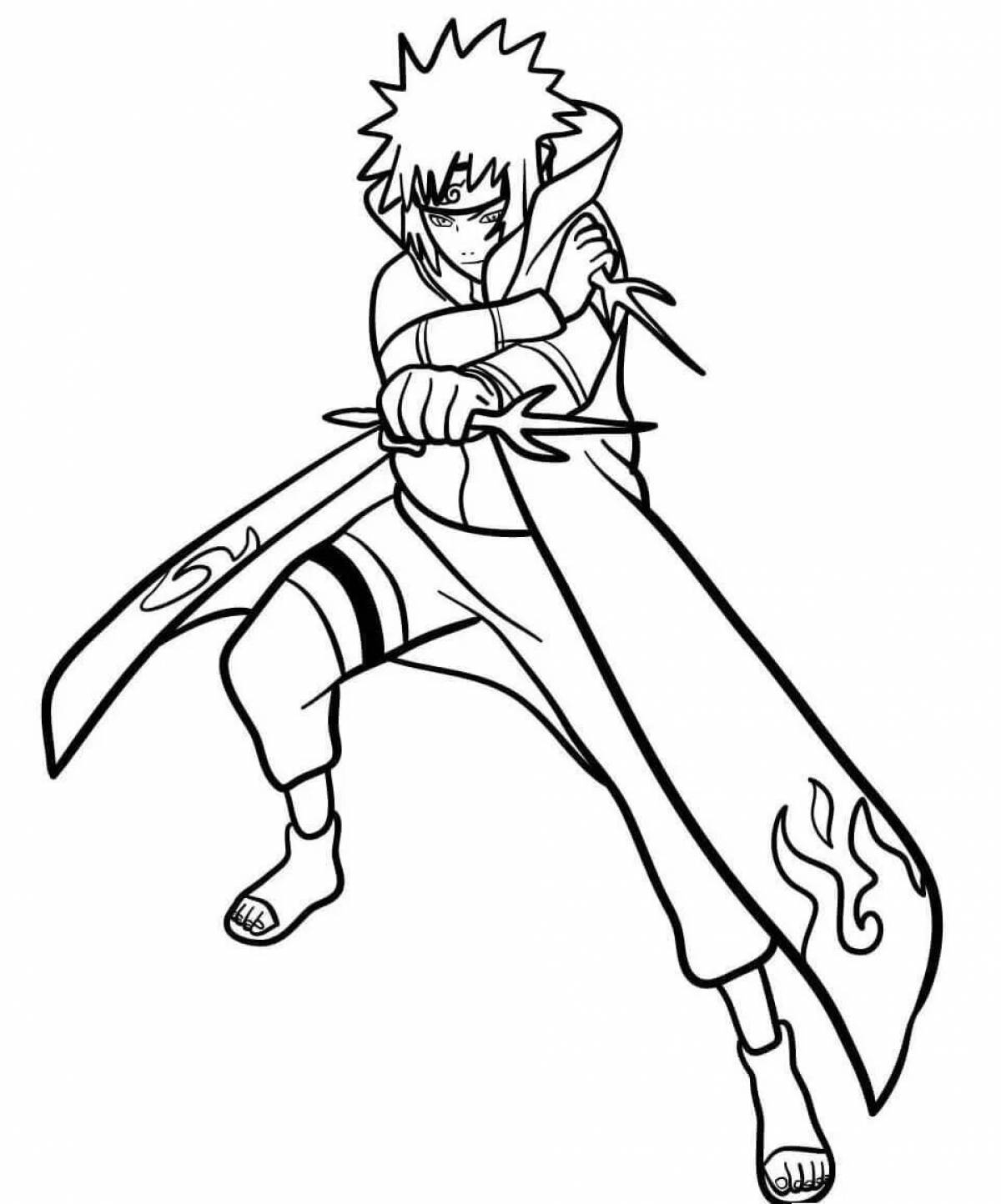 Amazing naruto minato coloring book