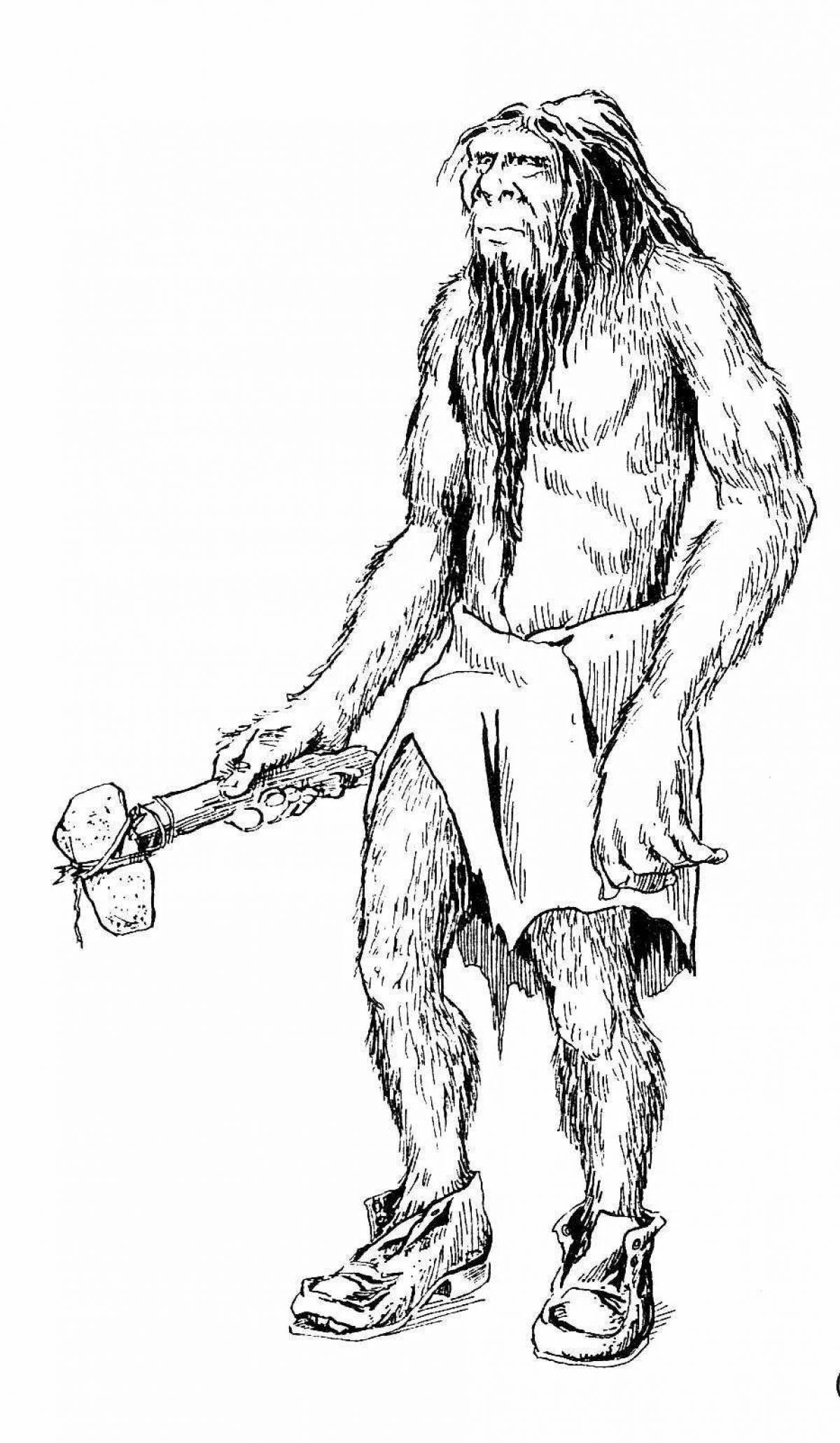 Glowing Stone Age coloring page